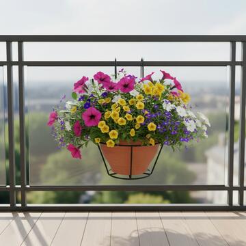 Balconiera/Porta Vaso Sospeso Esel d 25 cm in Ferro... - Marino Fa Mercato