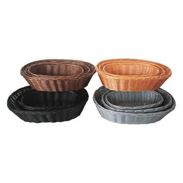 Set 3 Cesti Saty Ovali - 30x20 h8 cm + 26x26 h7 cm... - Marino Fa Mercato