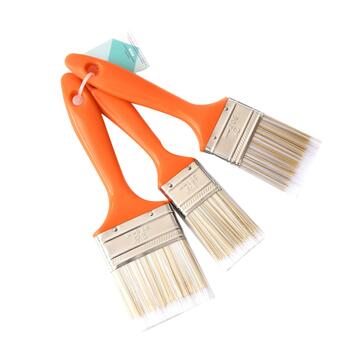 Set 3 Pennelli Piatti da Pittura - Pennelli da Parete per Imbiancatura - 3 Misure