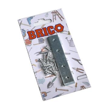 Confezione 4 Piastre Preforate 7,6 cm con Viti