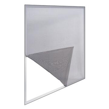 Zanzariera Adesiva Ecco Grigia 150x300 cm Riducibile per Finestre e Camper