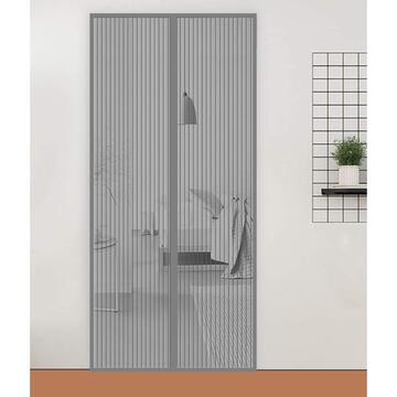 Irs Zanzariera Ecco Magnetica a Tenda Grigia 140x240 cm