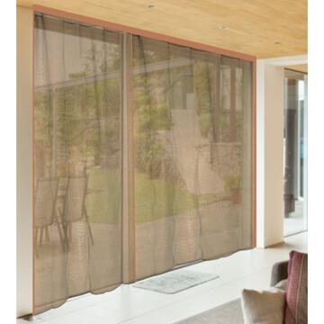 Irs Zanzariera a Tenda Drop per Interni ed Esterni 140x240 cm - Marrone