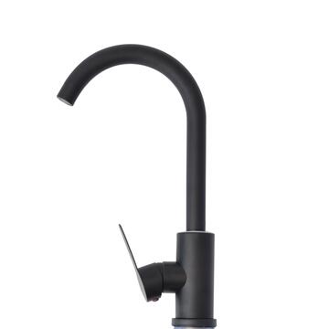 Rubinetto per Lavello Cucina in Metallo Nero