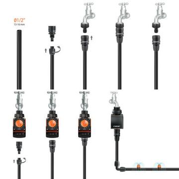 Raccordo automatico per tubo irrigazione 16 mm - Claber - Marino Fa Mercato