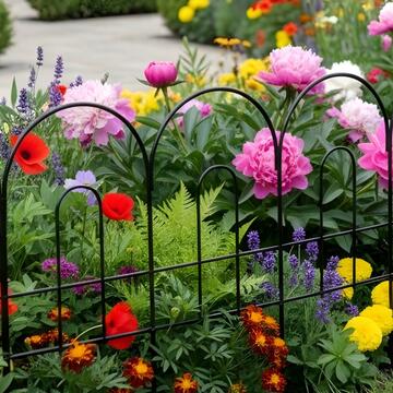 Traliccio Linear 46xh36 cm in Ferro Verniciato Nero... - Marino Fa Mercato