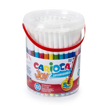 Confezione 100 Pennarelli Carioca Joy Superwashable