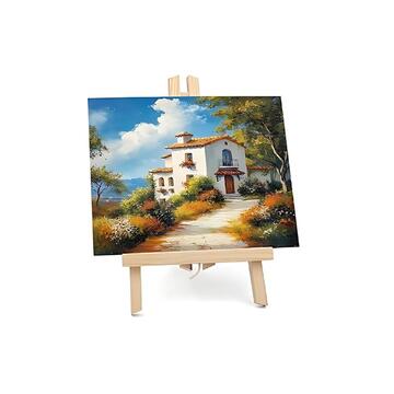 Cavalletto per tela pittura in legno 30 cm