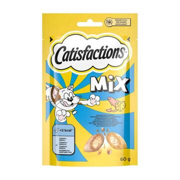 Catisfactions Mix Snack per Gatti al Salmone e Formaggio 60 gr