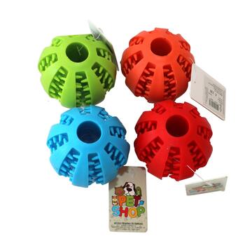 Pallina Puzzle per Cani 7 cm - Gioco da Masticare - per Dentizione - Dispenser per Dolcetti - Colori Assortiti