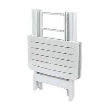 Tavolo da giardino pieghevole Tevere in plastica bianca... - Marino Fa Mercato