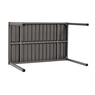 Tavolo Equis Piombo 130x80 h75 cm - in Polipropilene... - Marino Fa Mercato