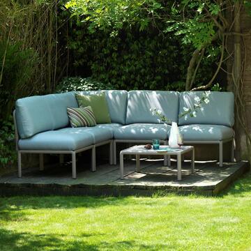 Tavolino Komodo da esterno quadrato, tortora, h33,... - Marino Fa Mercato