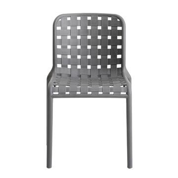 Sedia Locky in Polipropilene Piombo 45x55 h81 cm -... - Marino Fa Mercato