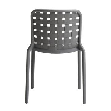 Sedia Locky in Polipropilene Piombo 45x55 h81 cm -... - Marino Fa Mercato