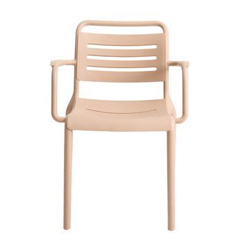 Sedia Theta in Polipropilene Tortora 57x52 h78 cm -... - Marino Fa Mercato