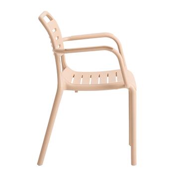 Sedia Theta in Polipropilene Tortora 57x52 h78 cm -... - Marino Fa Mercato