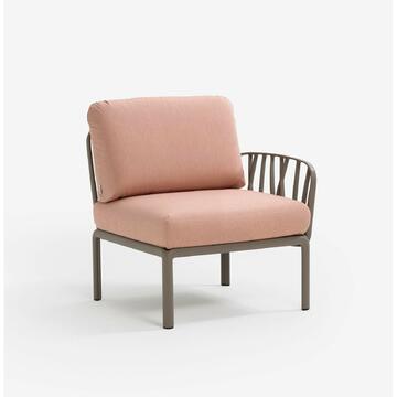 Bracciolo Komodo tortora per poltrona da esterno, Nardi - Marino Fa Mercato