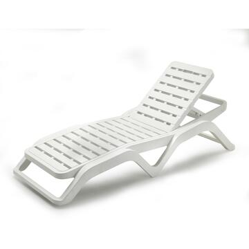 Lettino scirocco bianco