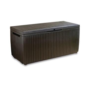 Keter - Baule Panchina per Giardino - Springwood Marrone - 123x54 h 57 cm