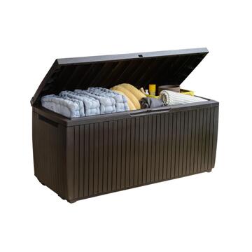 Keter - Baule Panchina per Giardino - Springwood Marrone - 123x54 h 57 cm