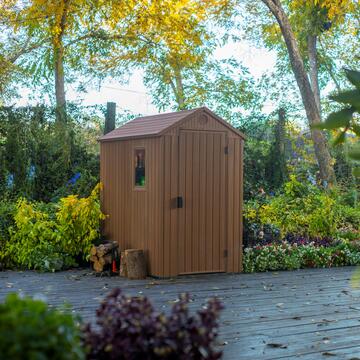 Keter Darwin 4x6 Marrone - Casetta da Giardino - Con... - Marino Fa Mercato