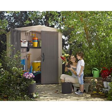 Keter Factor 6x6 Beige - Casetta da Giardino - Con... - Marino Fa Mercato