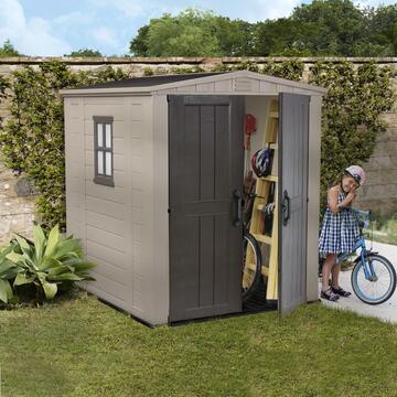 Keter Factor 6x6 Beige - Casetta da Giardino - Con... - Marino Fa Mercato