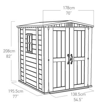Keter Factor 6x6 Beige - Casetta da Giardino - Con... - Marino Fa Mercato