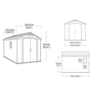 Keter Factor 8x11 Beige - Casetta da Giardino - Con... - Marino Fa Mercato