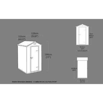 Keter Manor 4x3 Beige - Casetta da Giardino - Con Finestra... - Marino Fa Mercato