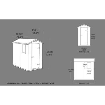 Keter Manor 4x6 Beige - Casetta da Giardino - Con Finestra... - Marino Fa Mercato