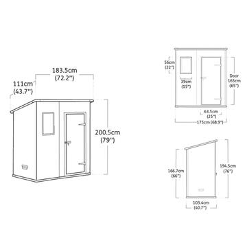 Keter Manor Pent 6x4 Beige - Casetta da Giardino -... - Marino Fa Mercato