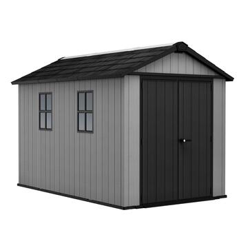 Keter Newton+ 7511/1175 Grigia - Casetta da Giardino - Struttura Modulare con 2 Finestre - 350x230 h246 cm