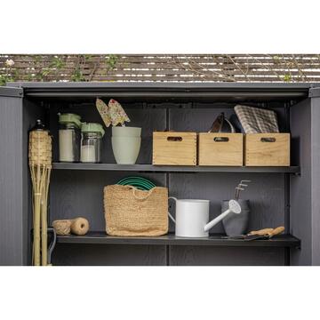 Keter Porta Attrezzi Vertical Shed Walnut 1400 lt -... - Marino Fa Mercato