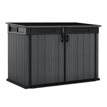 Keter Box Porta Attrezzi Cortina Mega Grigio 2020 lt - 190,5x109,3 h132,5 cm - Armadio Multiuso