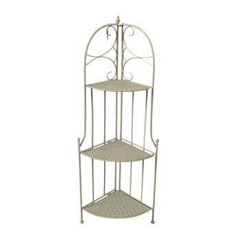 Angoliera Vardy con 3 Ripiani 30x30x120 cm - Shabby Chic - per Veranda, Terrazza, Balcone, Porticato
