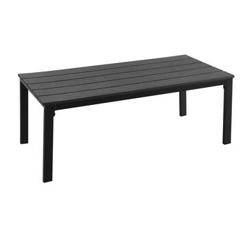 Salottino da esterno in metallo nero effetto legno... - Marino Fa Mercato