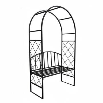 Panchina da Esterno Gaber in Ferro Verniciato Nero... - Marino Fa Mercato