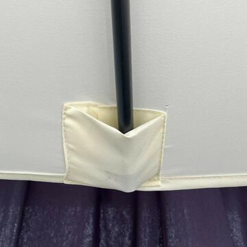 Ombrellone da giardino 3x3 Linsay bianco in metallo - Marino Fa Mercato