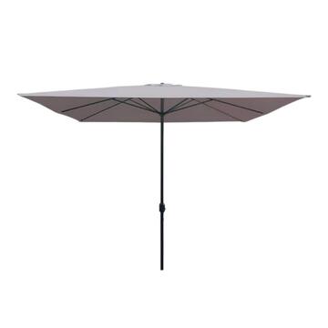 Ombrellone da giardino 3x3 Linsay in metallo e copertura grigia