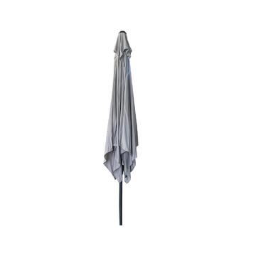 Ombrellone da giardino 3x3 Linsay in metallo e copertura grigia