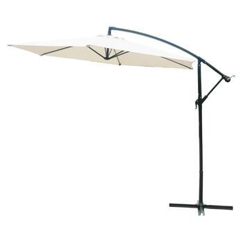 Ombrellone da Giardino 3 mt Linsay a Braccio Laterale - Ecrù