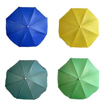 Ombrellone da Spiaggia 90cm Diametro Colori Assortiti (Giallo/Blu/Verde/Verde Acqua)
