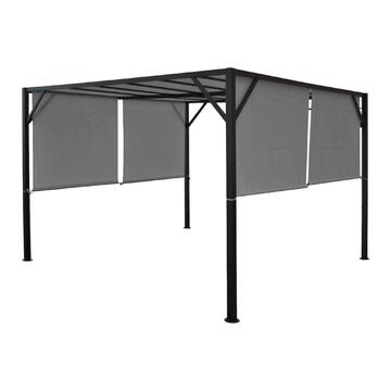Gazebo da Giardino Joshua 3x3 mt - Grigio