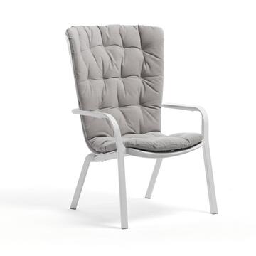 Cuscino Grigio per Poltrona Folio 82x128 cm Tessuto Acrilico e Imbottitura in Poliuretano Nardi